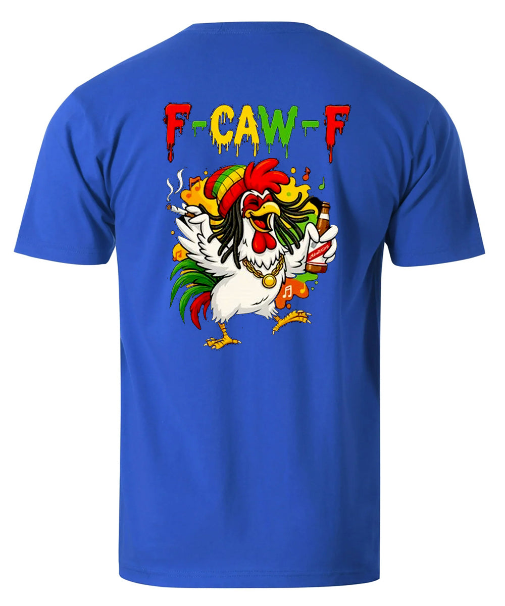 F-Caw-F Party Rooster Men's Cotton T-shirt
