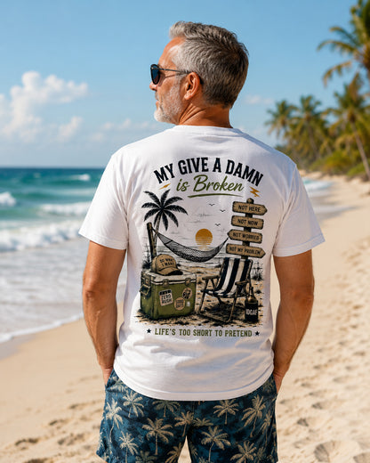 My Give A Damn Is Broken Men's T-shirt