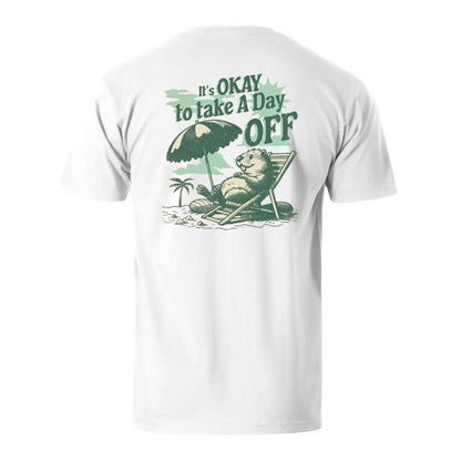 Vacation It's Okay To Take A Day Off Men's Cotton T-shirt