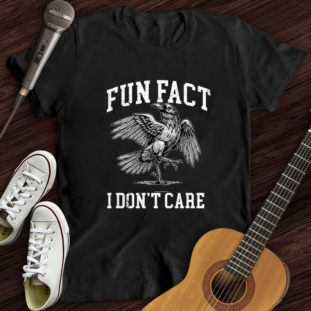 Fun Fact I Don't Care Crow WOMEN'S T-SHIRT