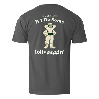 Vacation Cowboy Frog Y'all Mind lf l Do Some Lollygaggin' Men's Cotton T-shirt