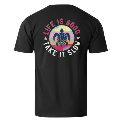 Vacation Life Is Good Take It Slow Men's Cotton T-shirt