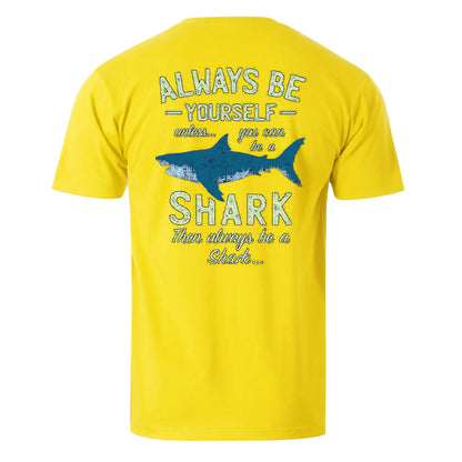 Always Be Yourself Or Be A Shark Men's Cotton T-shirt