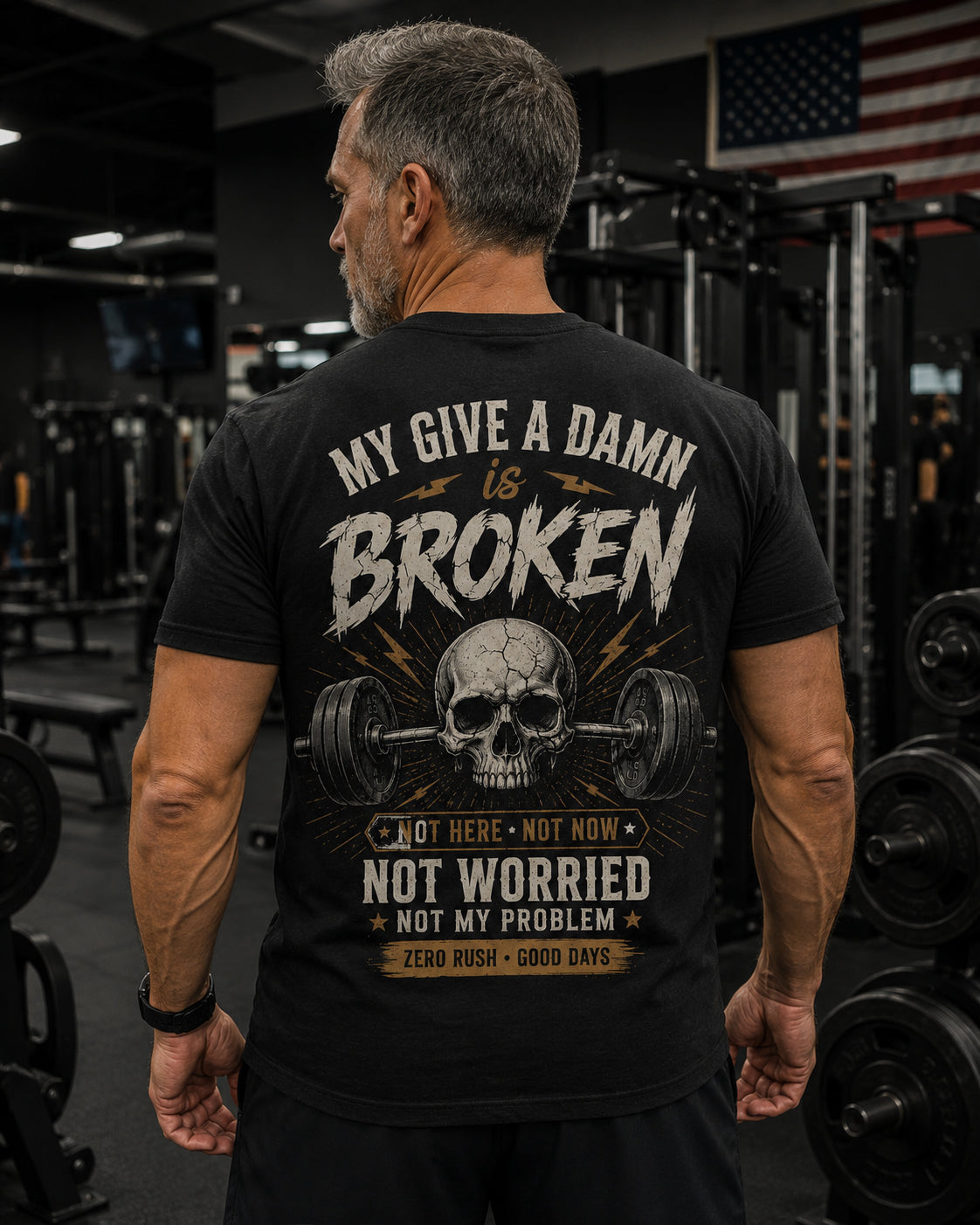 My Give A Damn Is Broken Men's RetroT-shirt