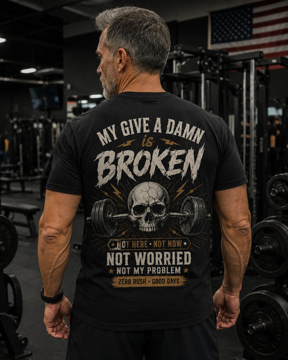 My Give A Damn Is Broken Men's RetroT-shirt