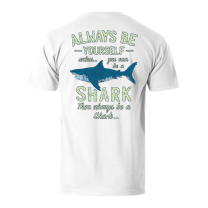 Always Be Yourself Or Be A Shark Men's Cotton T-shirt