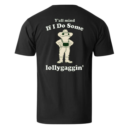Vacation Cowboy Frog Y'all Mind lf l Do Some Lollygaggin' Men's Cotton T-shirt