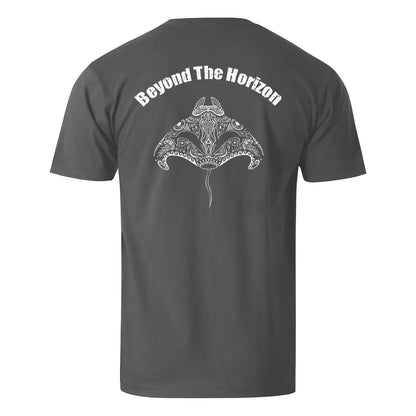 Beyond The Horizon Manta Ray Men's Cotton T-shirt
