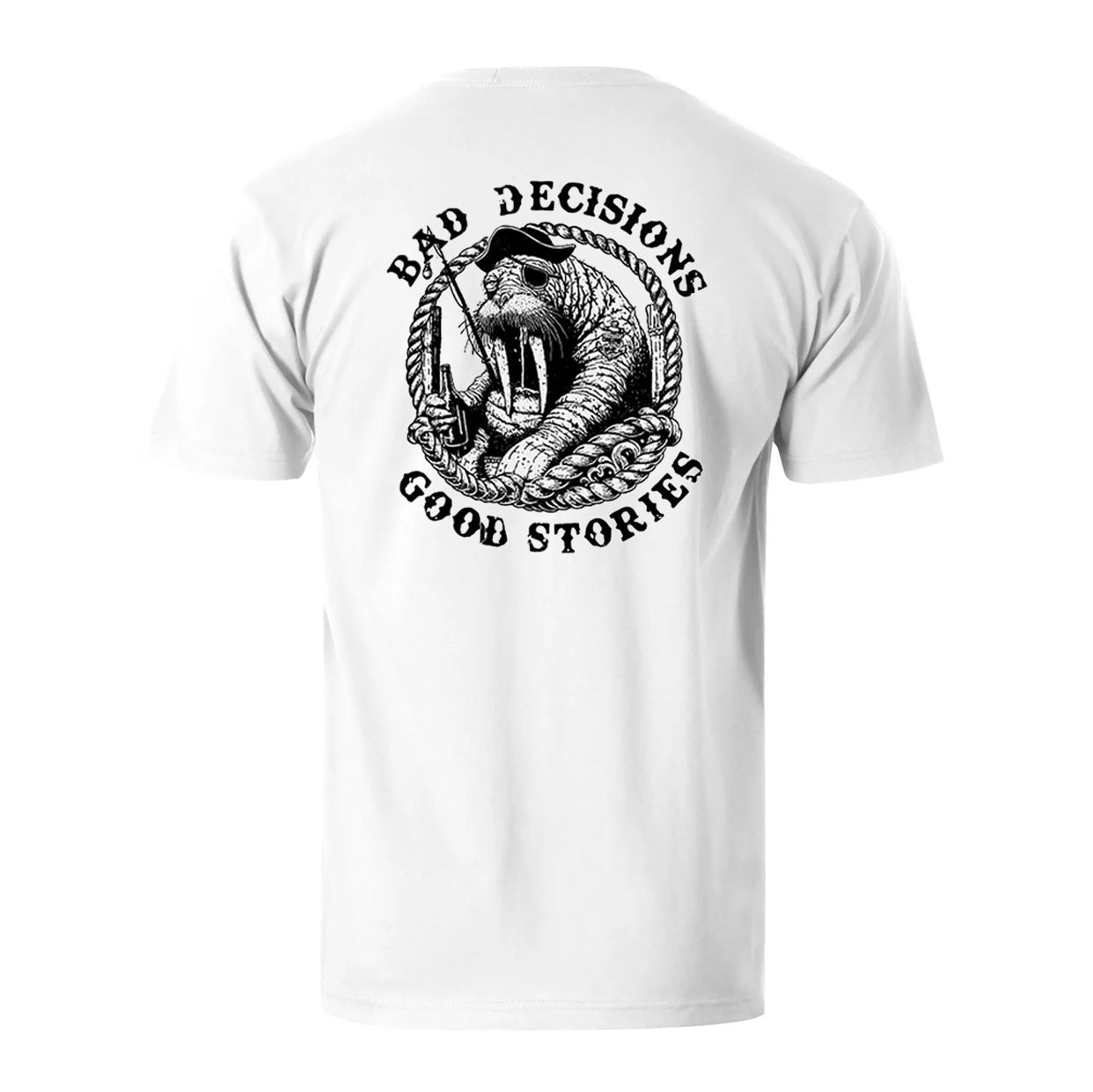 Bad Decisions Good Stories Men's Cotton T-shirt