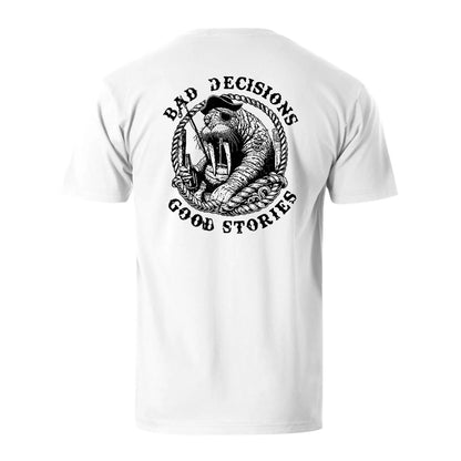 Bad Decisions Good Stories Men's Cotton T-shirt