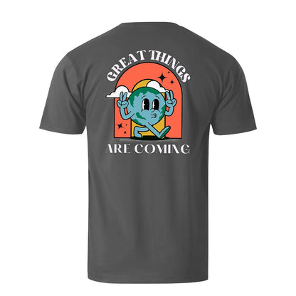 Creat Things Are Coming Men's Cotton T-shirt