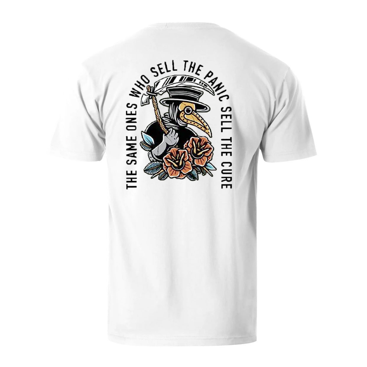 The Same Ones Who Sell The Panic Sell The Cure Men's Cotton T-shirt