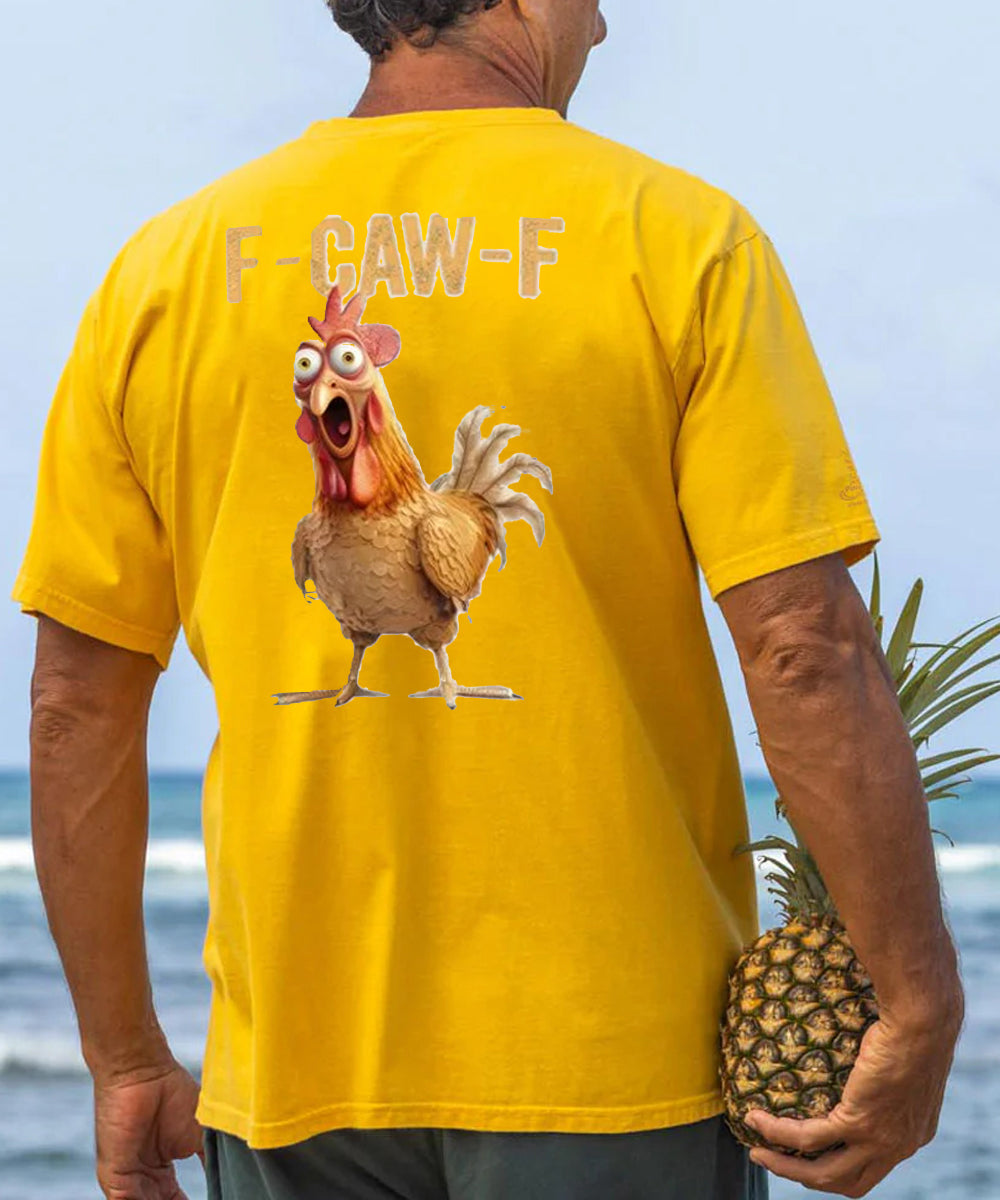 F-Caw-F Stunned Rooster Men's Cotton T-shirt