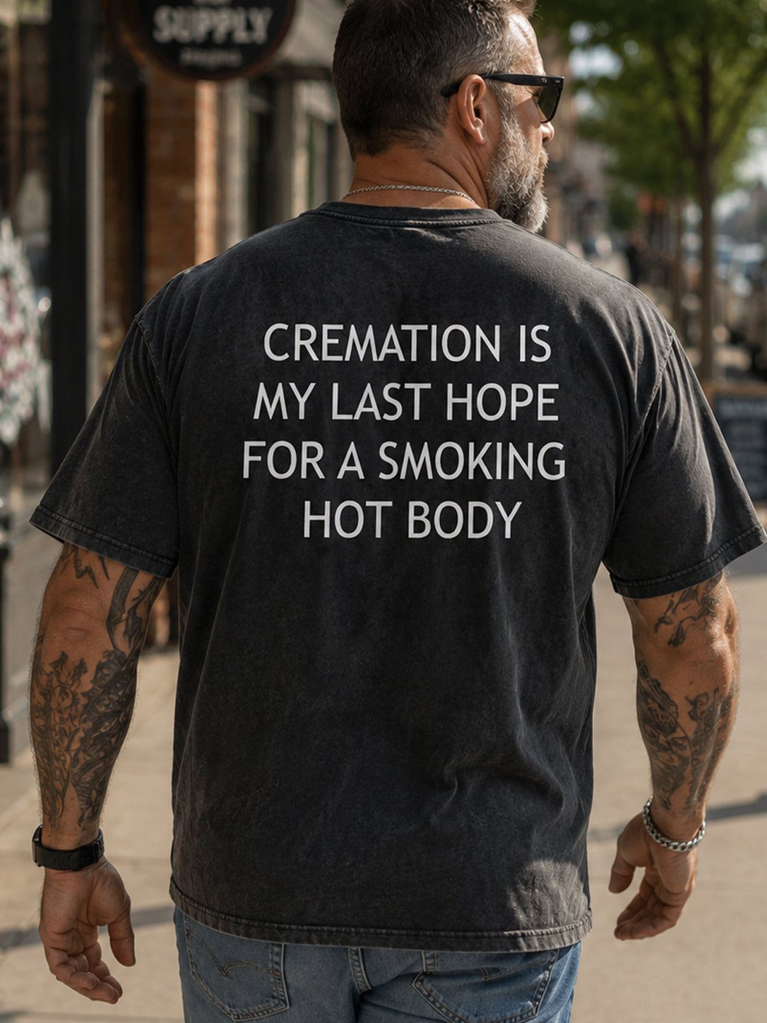 Cremation Is My Last Hope  Washed Men's T-shirt