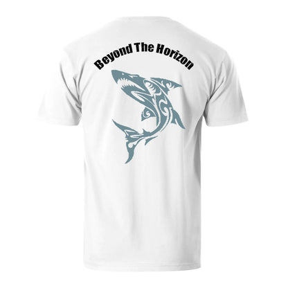 Beyond The Horizon Shark Men's Cotton T-shirt