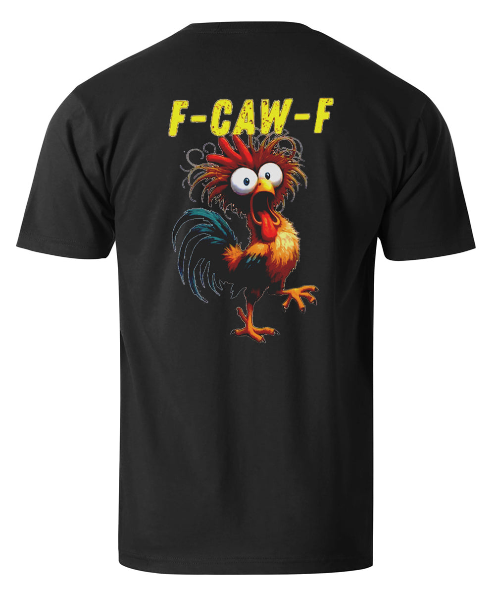 F-Caw-F Crazy Rooster Men's Cotton T-shirt