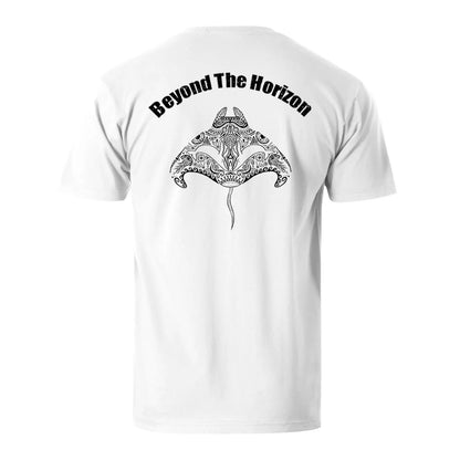 Beyond The Horizon Manta Ray Men's Cotton T-shirt