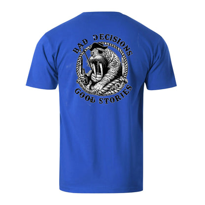 Bad Decisions Good Stories Men's Cotton T-shirt