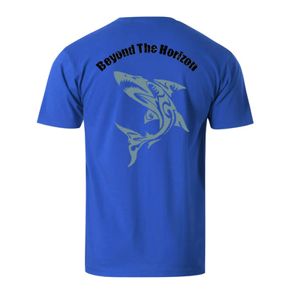 Beyond The Horizon Shark Men's Cotton T-shirt