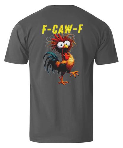 F-Caw-F Crazy Rooster Men's Cotton T-shirt
