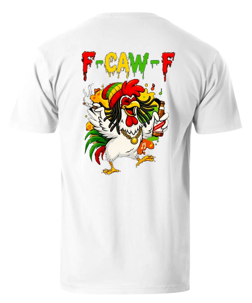 F-Caw-F Party Rooster Men's Cotton T-shirt