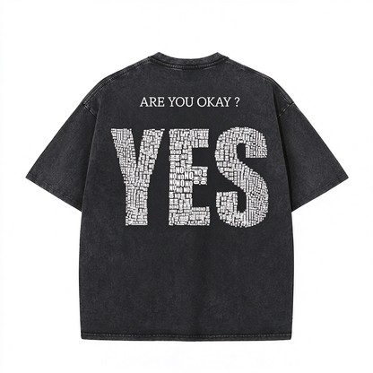 ARE YOU OKAY? Washed Gym Men's T-shirt